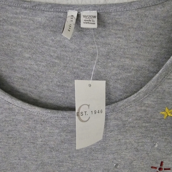 Cato Sweatshirt Womens 18 Plus Gray Halloween Pumpkins Long Sleeve Festive - Picture 5 of 9